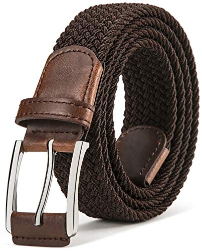 Image of BULLIANT Men's Woven Braided Stretch Web Golf Belt 1 3 /8 inch-Gift Boxed