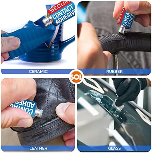2pk Contact Adhesive Glue 50g | 100g Super Strong Glue For Everything | Shoe Glue Sole Repair, Leather Glue, Wood Glue, Metal Glue, Rubber Glue, Ceramic Glue, Vinyl Glue | Waterproof Shoe Sole Glue