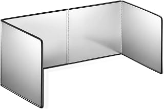 MMUK 4-Sided Foldable Stove Splatter Guard - Stainless Steel Oil Splash Shield for Frying Pans & Stovetops