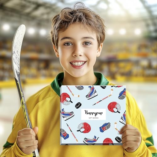 HAPPYPOP Birthday Gift Ideas for Boys - Hockey Gifts for Kids, Gifts for Sports Lovers, Ice Hockey Socks
