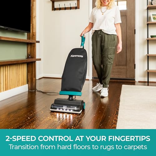 Kenmore Commercial Grade Vacuum Cleaner 14L Capacity Bagged Upright Vac | LED Headlight and 2-Speed Setting Powerful Suction for Pets, Carpets & Hard Floor, BU1001 - image 4