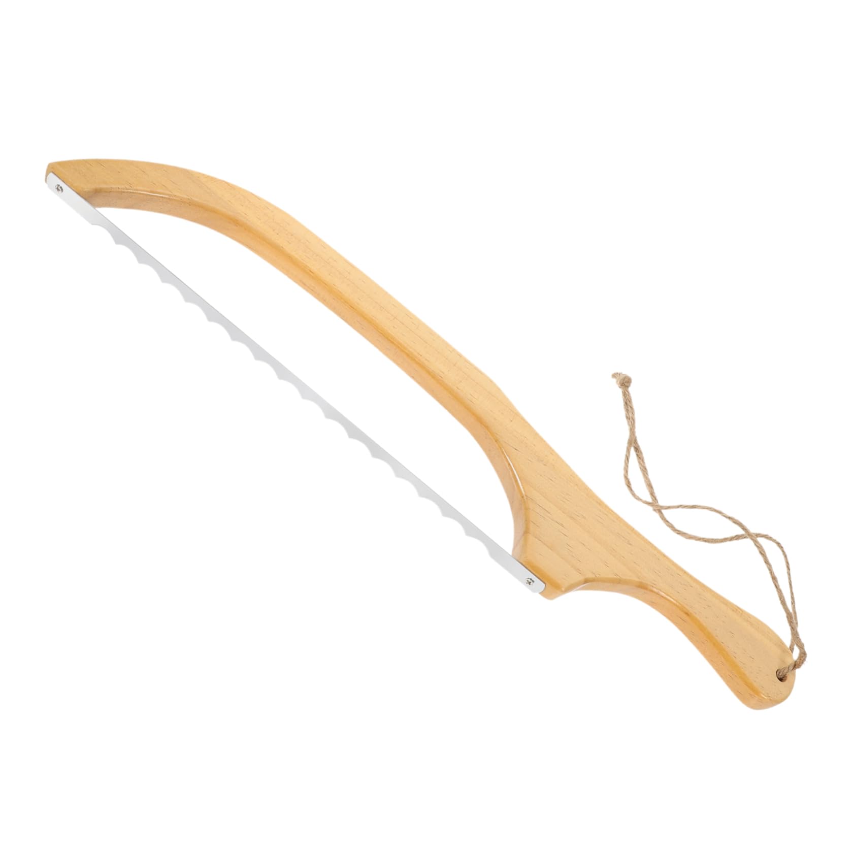 COLLBATH Wooden Bow Bread Slicer Stainless Steel Blade Sourdough Knife Homemade Bread Knife Reusable Slicer