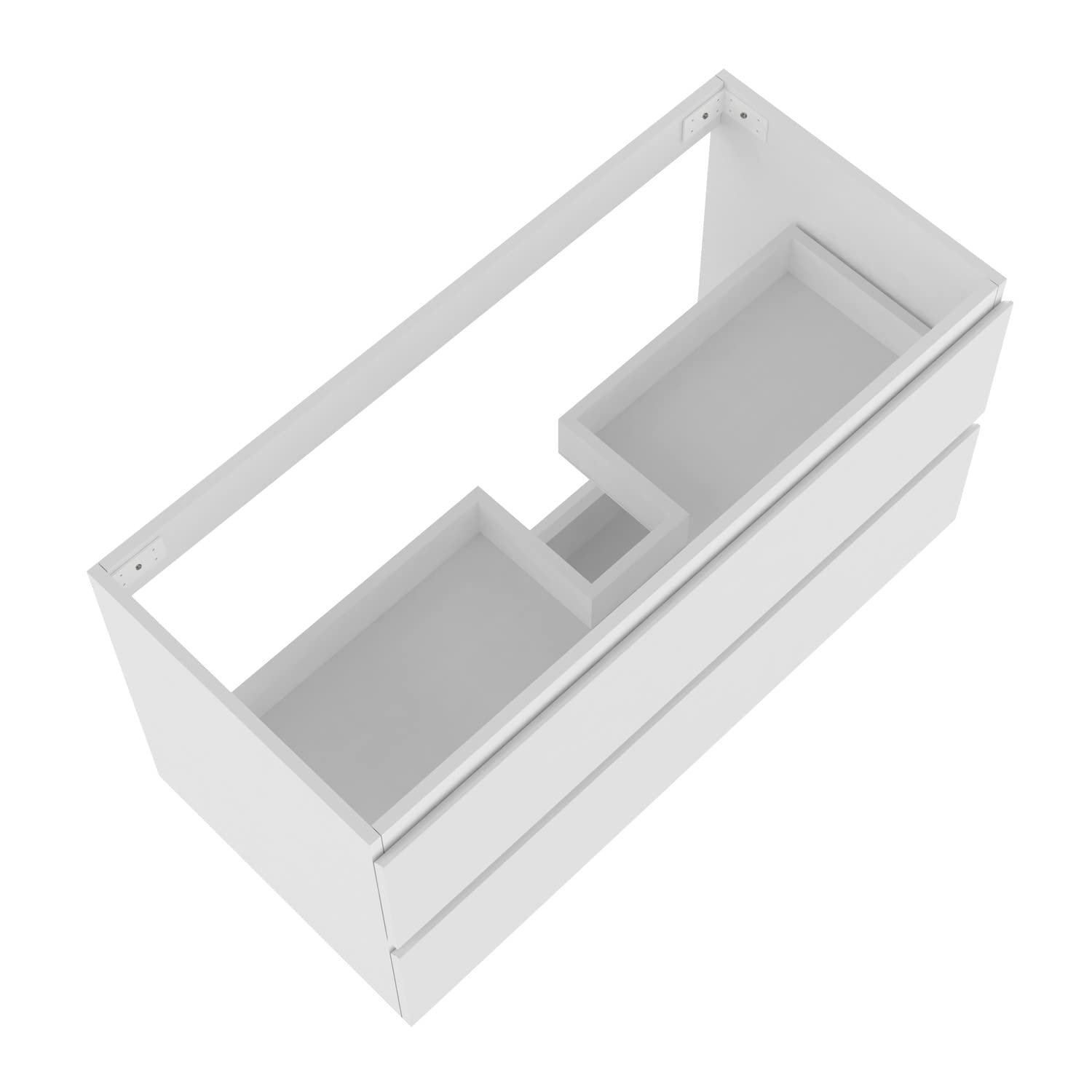 Aica Sanitär Waschbeckenunterschrank 60 cm Unterschrank Waschtischunterschrank Weiß