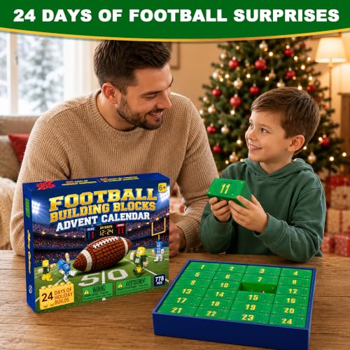Football Advent Calendar 2026, 24 Days Building Blocks for Kids – Image 2
