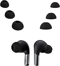 kwmobile 6 x Replacement Pads Compatible with Oneplus Buds Pro 2 - Silicone Replacement Ear Pads In-Ear Headphones - Headphones Pads