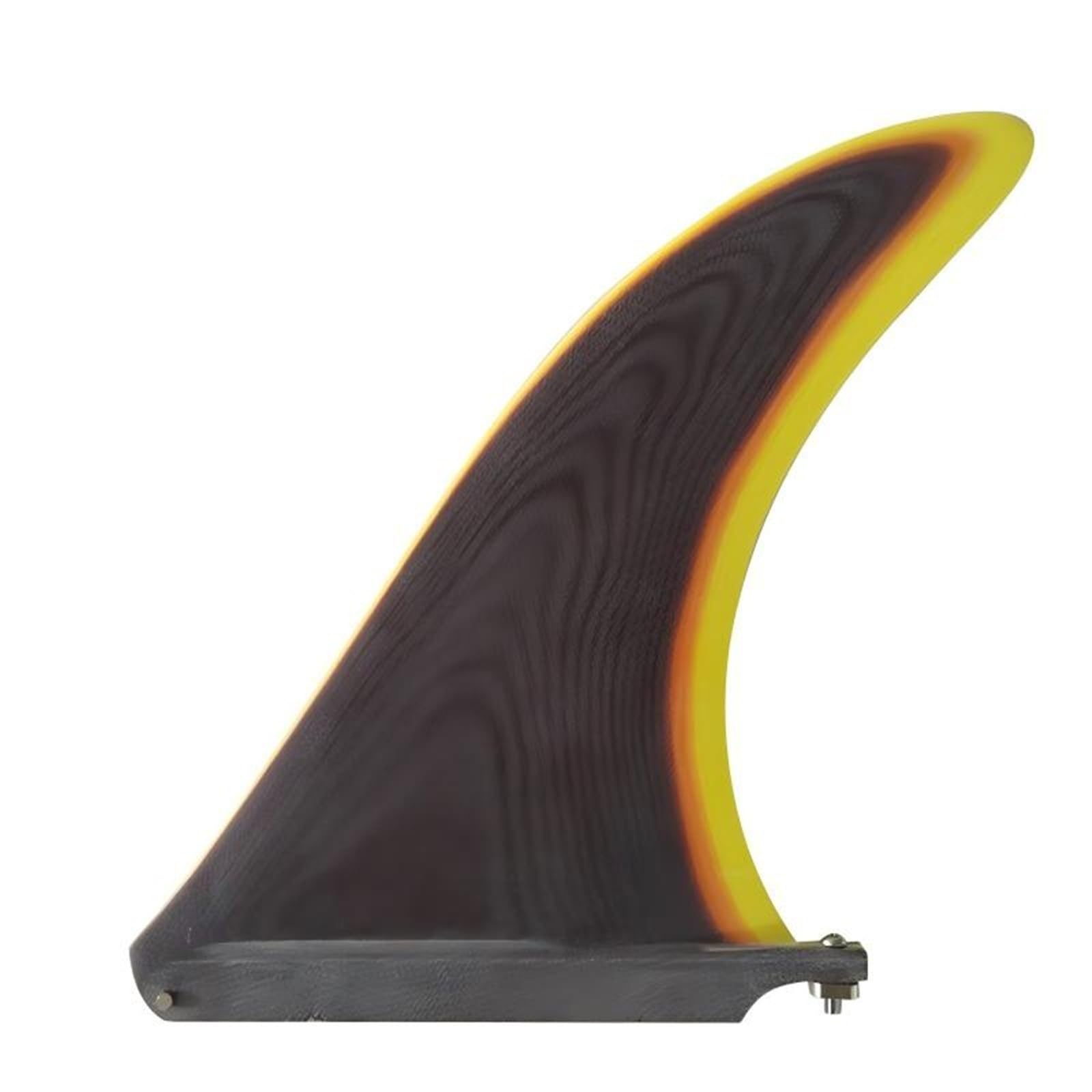 Mkhqst Yellow Surfboard Fin Longboard Fin Fiberglass10.25inch Single 1Pc Surf Fins For Sup Central Multicolor Surfboard Quillas