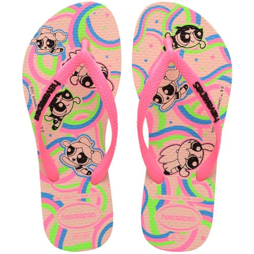 Havaianas - Kids Slim Powerpuff Girls, Chanclas Niña, Ballet Rose,