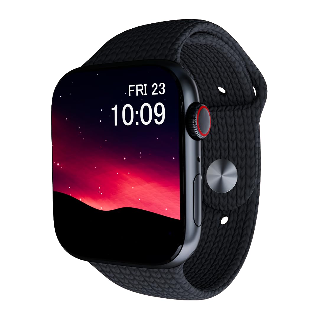 YCOM Infinity Pro 2.1'' HD Display with BT Calling & IPX6 - Waterproof & Sweetproof, Dual Band Smartwatch for Men & Women (Black Strap, 2.1 Inch)