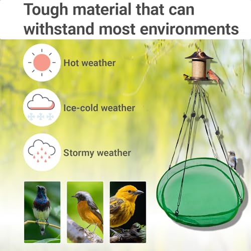 Plateau attrape-graines oiseaux pour préserver la propreté du jardin
