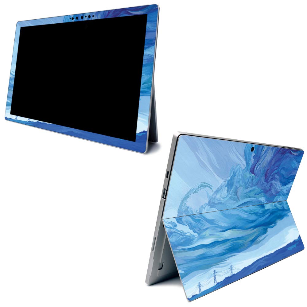 MightySkins Carbon Fiber Skin for Microsoft Surface Pro 7 - Cell Phone Towers | Textured Carbon Fiber Finish | Easy to Apply, Remove, and Change Styles | Made in The USA