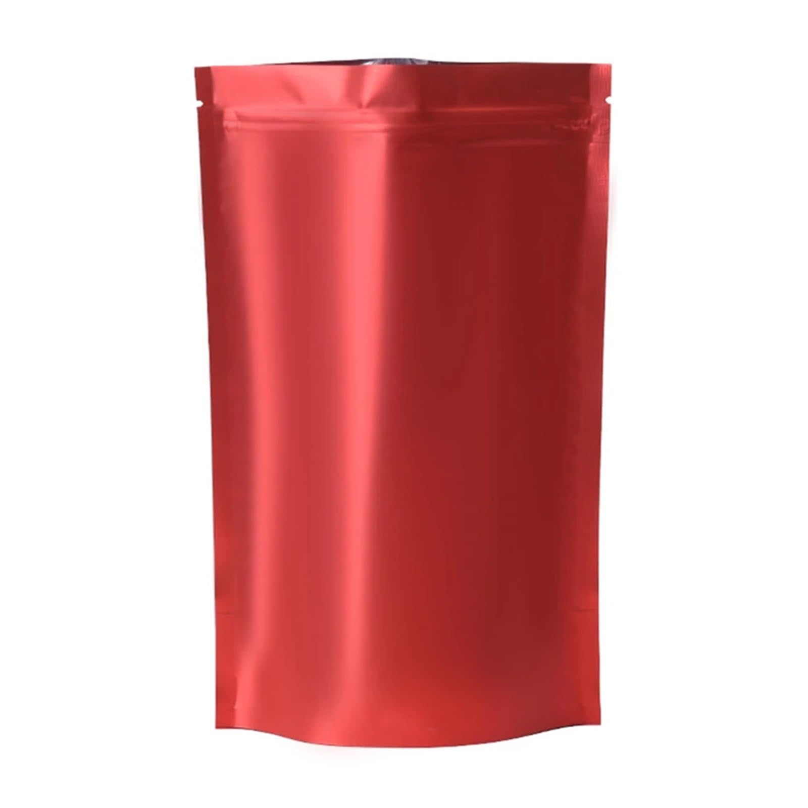 sacchetti con chiusura a zip, 100 sacchetti con chiusura a zip in Mylar Foil Stand Up tacca a strappo multicolore, diverse misure(Red,9x13cm)