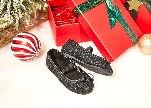 Toddler Flower Girl Dress Shoes - Little Girl Ballet Flats Elastic Straps Wedding Party2