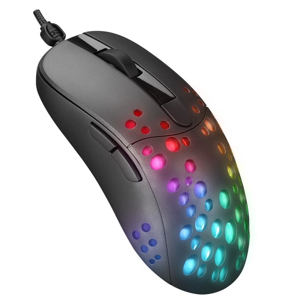 RGB Wired gaming Mouse ALGM7622 - Black
