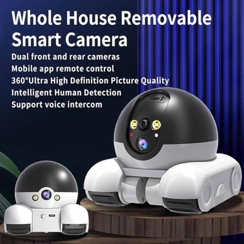 Romi Pal Robot, Blinky Bot Camera, Long Distance Mini Robot Camera on Wheels, Spymate Robots, 360° Night Vision Design, 2 Way 1080p WiFi Motion Detection Alerts Pet-Friendly - Image 7