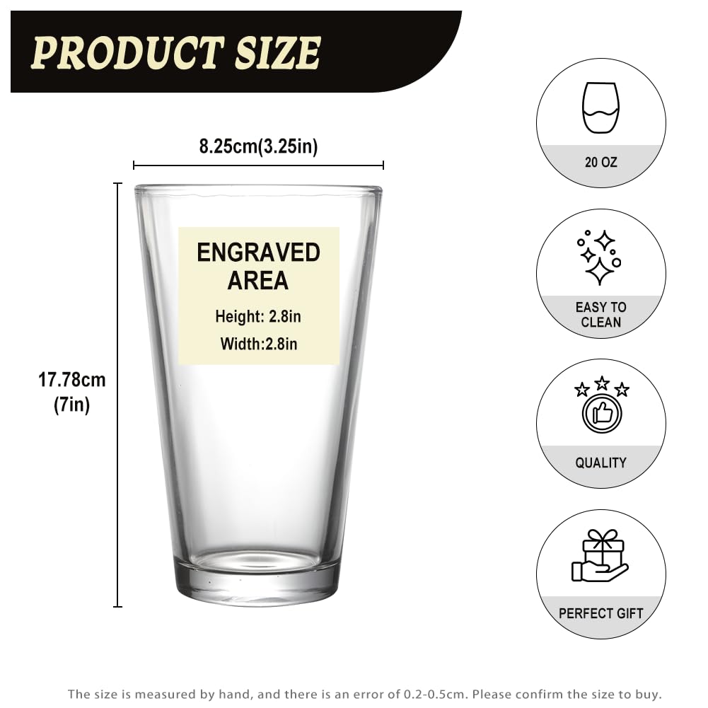 Flashideas Christmas Deer Beer Glasses Set of 4 Highball Water Glasses Cups Heavy Base Cocktail, Water, Juice Glass 20 oz Tall Clear Drinking Glasses for Home and Kitchen