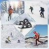 VLBPCR Short Ski Skates for Snow, Adjustable Mini Snowskates, Portable Snowblades, Short Ski Skates, Black #3