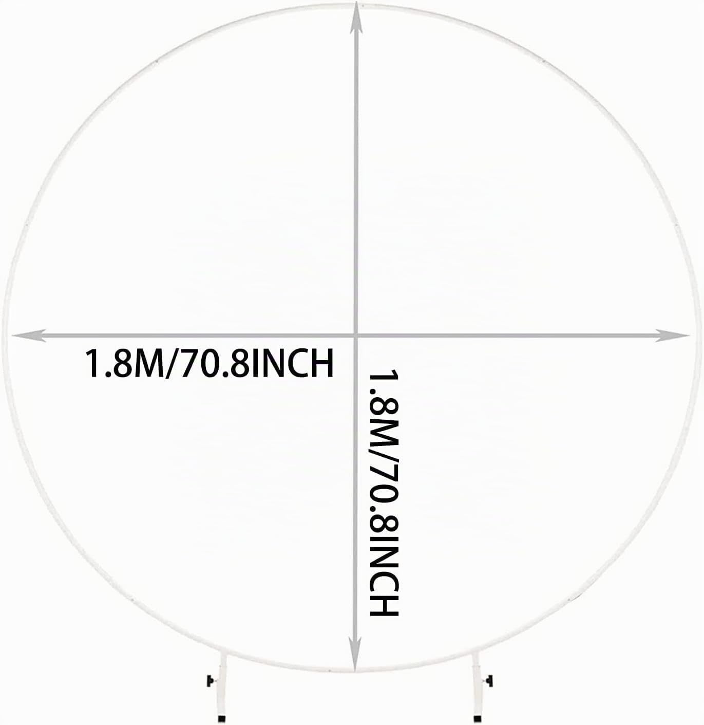 1.8M Metall Luftballon Bogen Kit,DIY Gebogene Bögen,Eisen Hochzeitsbogen,DIY Metall Runde Ballon Bogen Girlande,Runder Ring Ballonbogen Kit,Blumen Deko für Geburtstag Party,Hochzeit,Weihnachten