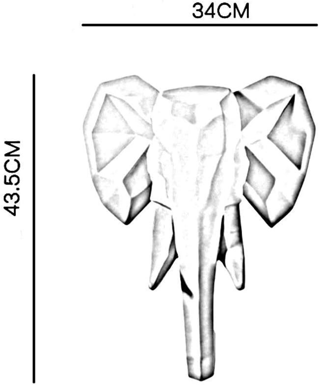 彫刻クリエイティブアニマルディアヘッドエレファントホームリビング