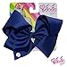 JoJo Siwa Signature Collection Hair Bow Navy With Sticker Patch Set Included