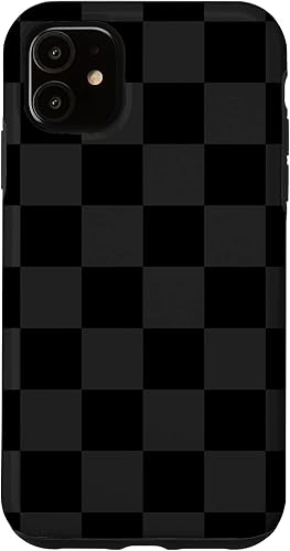 Funda clásica para iPhone 11 a cuadros grandes diseño de cuadros para mujer y hombre