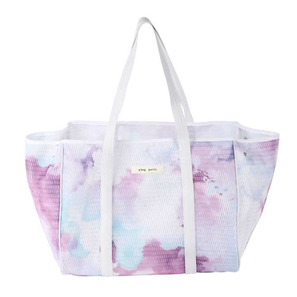 Amazon | [qbag paris] ラルク ネスト メッシュ バッグ プリント