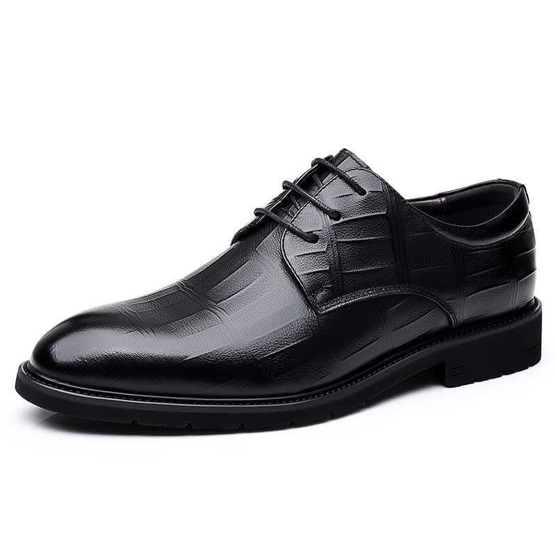 Men's Fashion Classic Dress Shoes Lightweight Wedding Formal Modern Pointed Toe Non-Slip Softsole Oxford Shoes