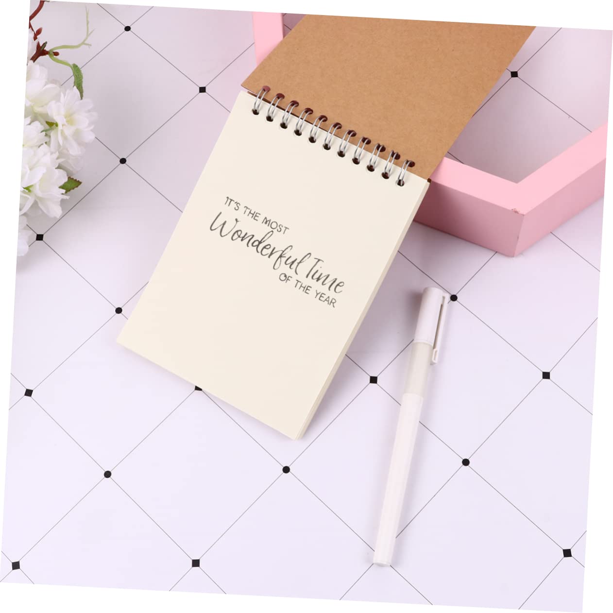 SHOWERORO 12 Stück Kraftpapier Notizbücher A6 mit Spiralbindung Blanko Seiten Notizheft für Schule und Büro 12stücke Braunes Papier Kraft Cover Design
