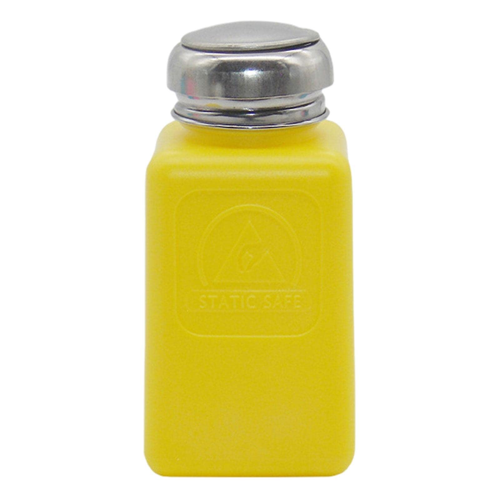 Empty Acetone Pump Dispenser Bottle Polish Remover Nails Yellow 175ml-image-43