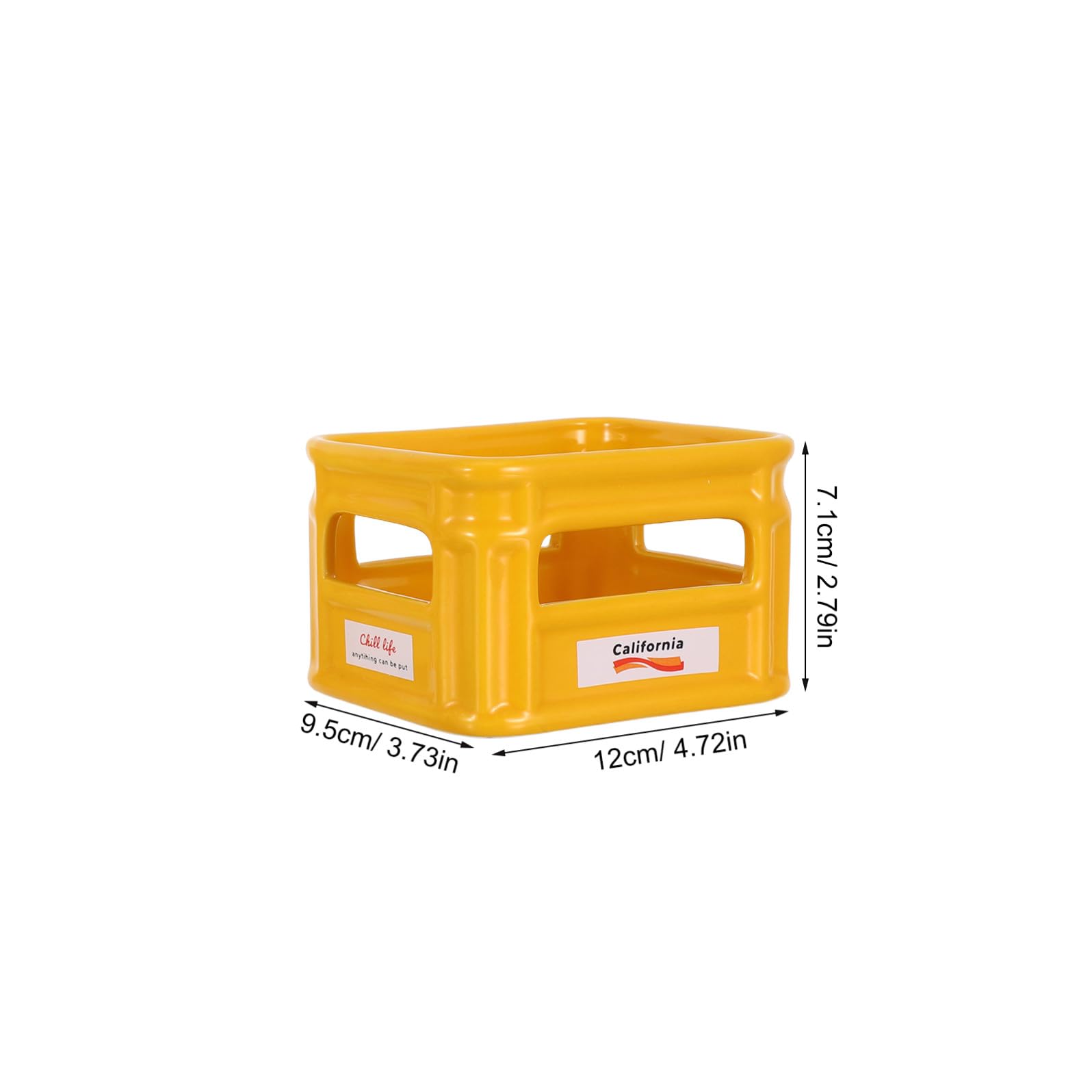 GALPADA Vassoio di Frutta e Piatti per Snack in Ceramica 2 Pezzi Bianco e Giallo Resistenti e Creativi per Casa e Bar Adatti a Aperitivi e Merende Riutilizzabile