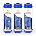 Aquaboon 5 Micron 10 x 2.5 Premium Granular Activated Carbon Water Filter Cartridge Replacement - GAC Filter Compatible with AP117, GAC-10, 3 Pack