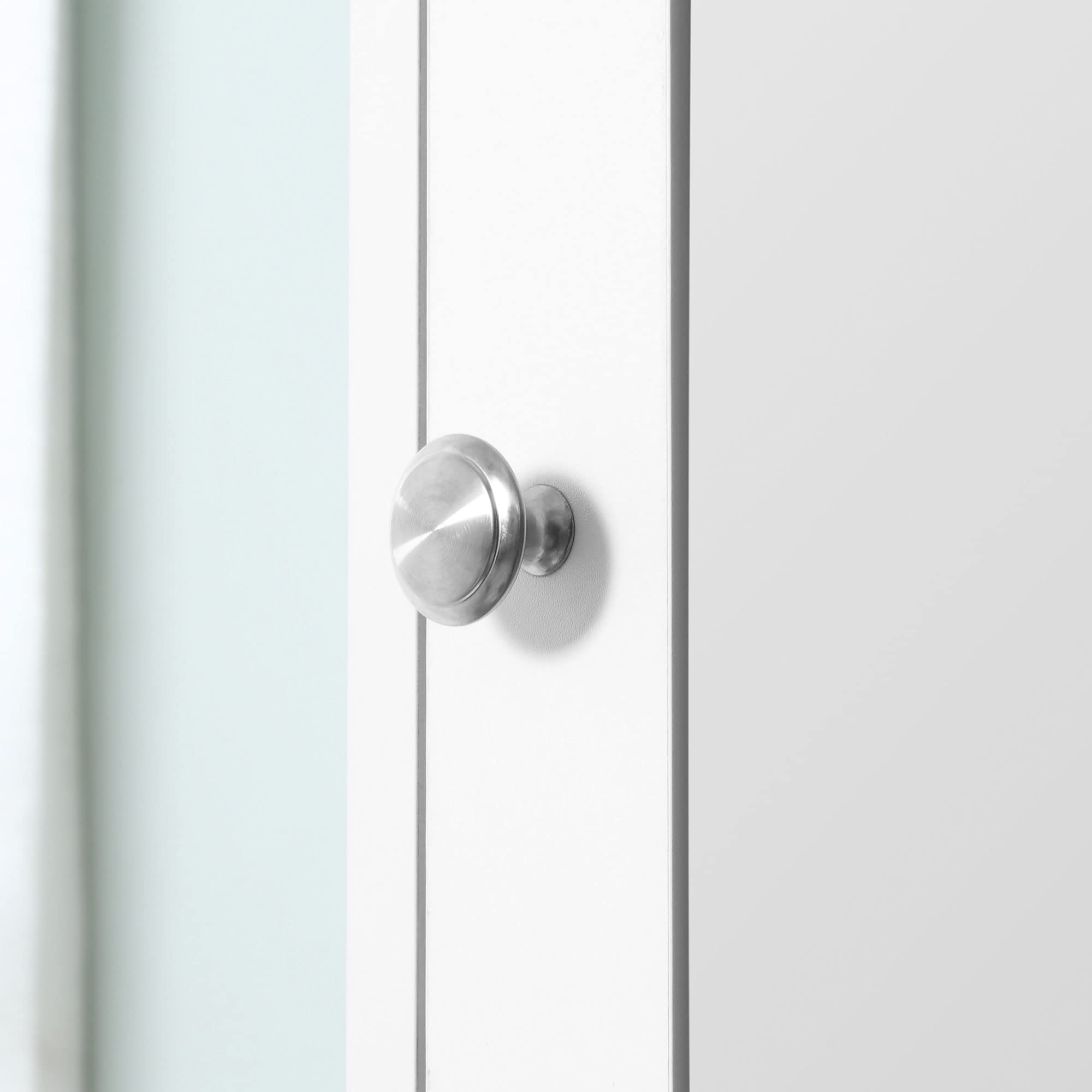 kleankin Armario Alto para Baño con Espejo Madera 30x28x180 cm Blanco | Mueble Columna de Baño, 2 Estantes Abiertos, 2 Puertas, Baldas Interiores Ajustables