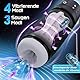 Masturbieren für Männer, Sex Spielzeug für die Männer mit Vibration und Saugmodi,Elektrischer Masturbator Cup 3D Realistische Vagina Sexspielzeug Taschenmuschi Penis Masturbatoren Schwarz