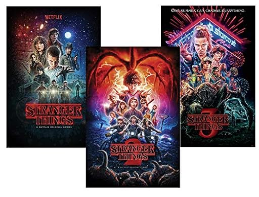 Close Up Set de 3 Pósters Stranger Things - [Temporadas 1,2 & 3] (61cm x 91,5cm) | Ya disponible en tu tienda friki favorita! En mundofriki.es!