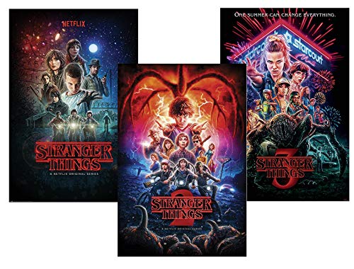 Close Up Set de 3 Pósters Stranger Things - [Temporadas 1,2 & 3]