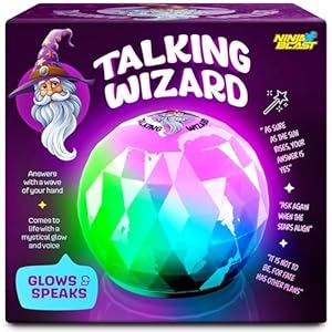 Ninja Blast White Elephant Gifts for Adults & Kids – Talking Wizard Fortune Teller Crystal Ball – Stocking Stuffers for Kid 8-12 – Gag Gift Funny Adult Men Teens Boys – Christmas Ideas, Yankee Swap