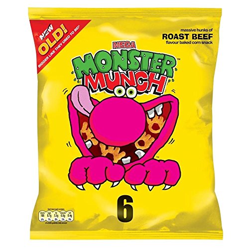 Monster Munch Roast Beef Snacks 22g X 6 image 2