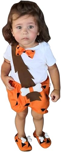 Miniatura 3 de Bam Bam - Disfraz de Halloween para bebé, disfraz de Halloween, huesos de perro, cueva histórica, para niños, mameluco con correa, pantalones