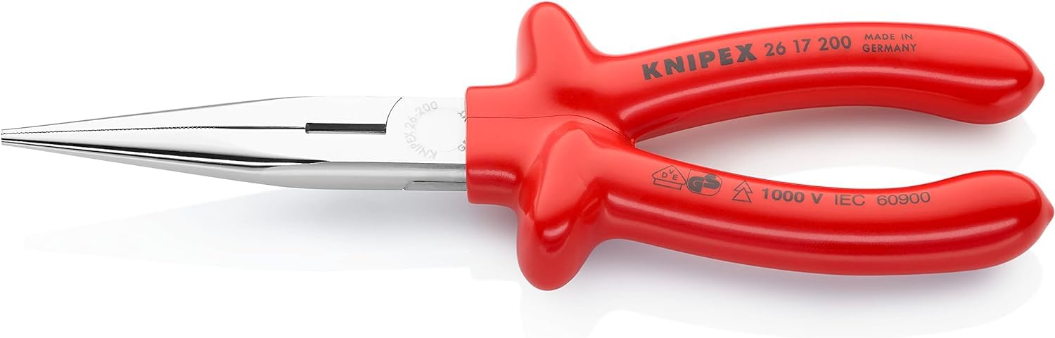 Knipex 26 17 200 S Range VDE Fully Insulated Snipe Long Nose Pliers 21454