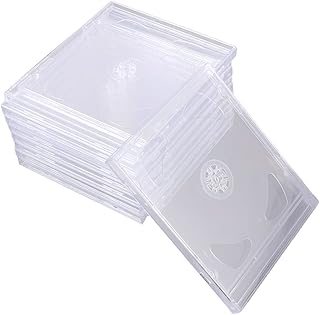 Veemoon 27 Unidades De Estojos De Armazenamento Transparentes Suportes De Armazenamento Estojos Para Cds Estojos Transparentes Para Cds Transparentes Estojos Transparentes Para Cds