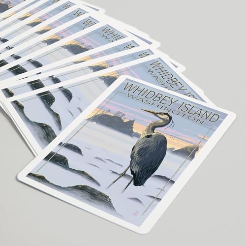 Baraja de 52 cartas Poker Whidbey Island Blue Heron miniatura 5