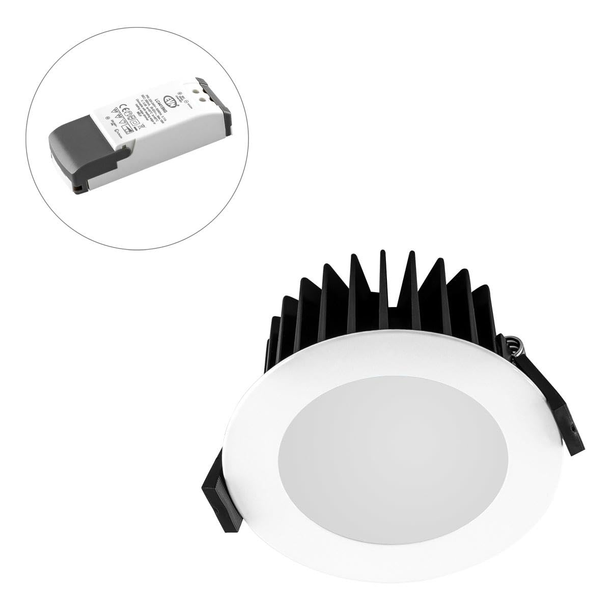 Downlight LED l44100102 rond 3000 K pour éliminer les zones d'ombre au plafond