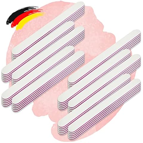 Profi Feilen 100/100 Weiß Gerade Set Cover