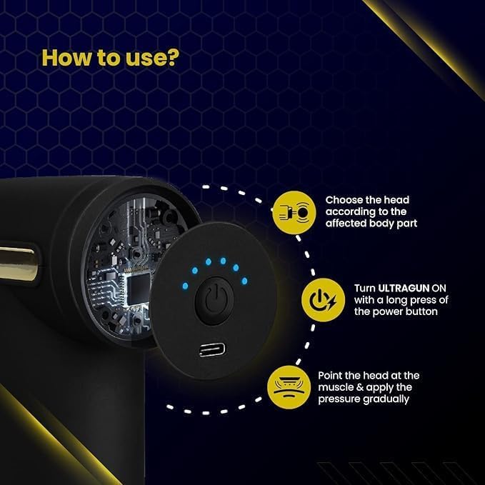 For relief from pain in the whole body, use indie gun massage, rechargeable cordless deep tissue massage machine, house, gym and travel during travel For relief from pain in the whole body, use indie gun massage, rechargeable cordless deep tissue massage machine, house, gym and travel during travel