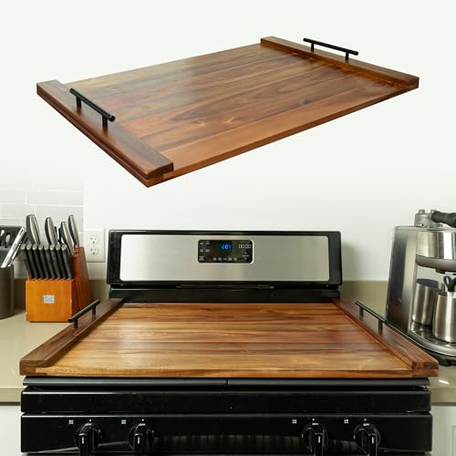 Tabla grande rectangular de madera de acacia miniatura 1