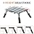 Homeon Wheels Large RV Step Stool, Adjustable Height Aluminum Folding Platform Step and Ladder with Non-Slip Rubber Feet, More Stable Supports Up to 1,500lbs 19" x 14.5"