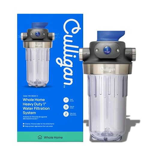 Culligan WH-HD200-C Whole House Heavy Duty 1" Inlet/Outlet Filtration System