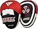 RDX Boxing Gloves and Pads Set, Maya Hide Leather Hook and Jab Curved Focus Mitts Punching Gloves for MMA, Muay Thai, Kickboxing Coaching, Martial Arts, Hand Target Strike Shield