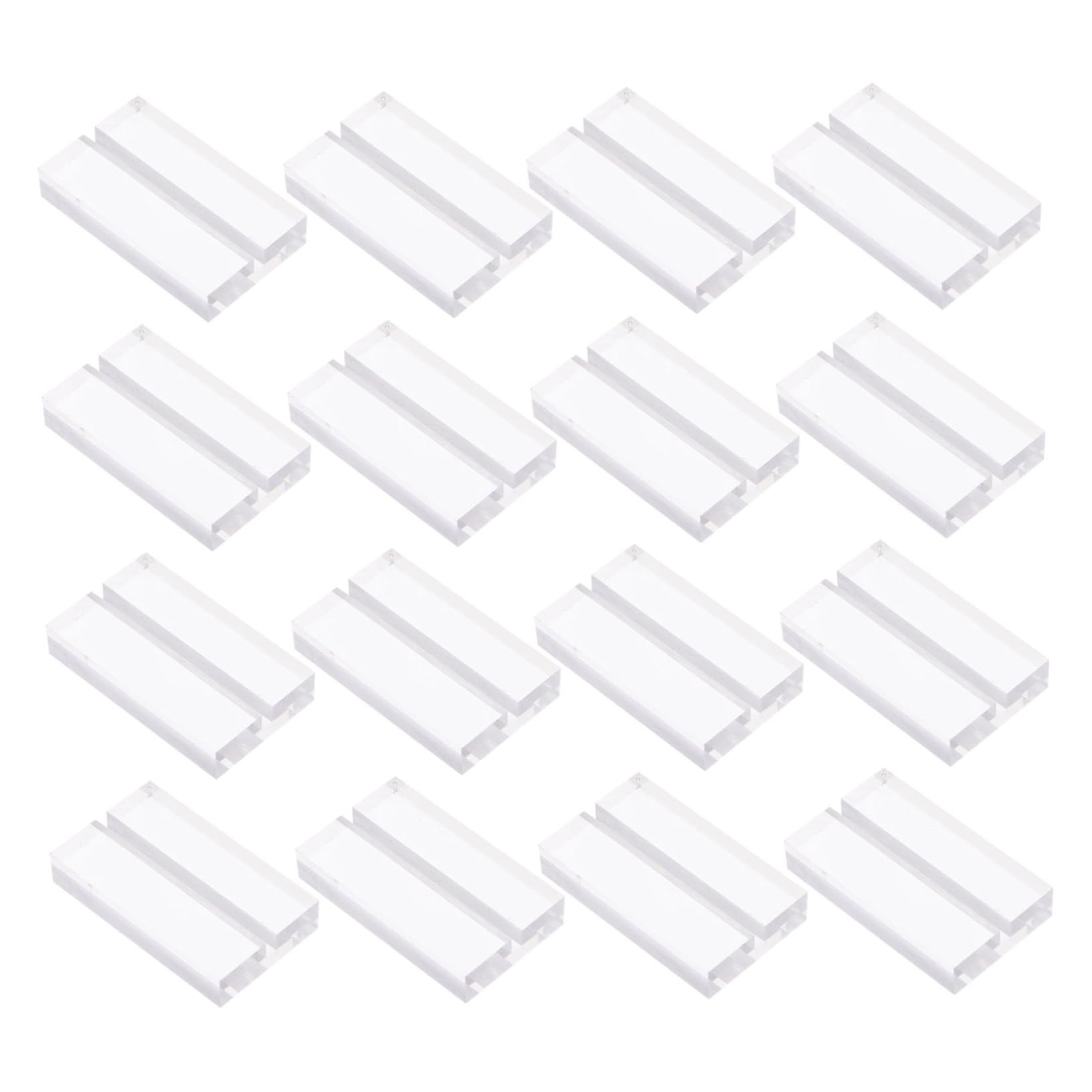 COLLBATH 16stücke Acryl-kartenständer als Platzkartenhalter Tischnummernständer und Kartenpräsentationsständer für Hochzeiten Büros und Dinnerpartys