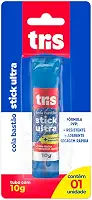 Cola Bastão Stick Ultra - 10G - Cart C/1Un - Tris