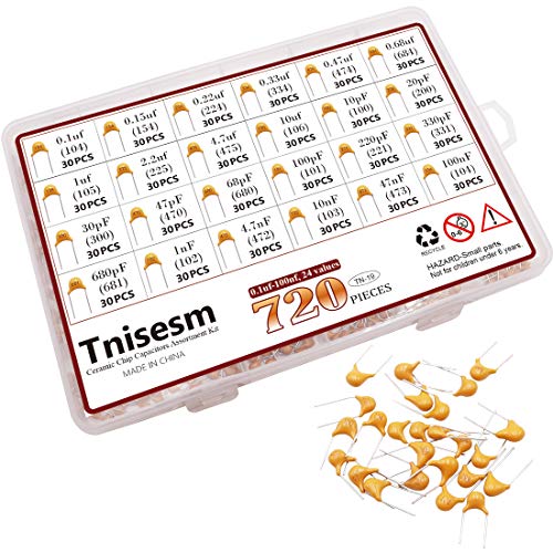 Tnisesm/ 720 Pcs 24Value Ceramic Capacitor
